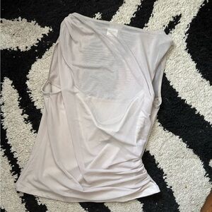 Abercrombie & Fitch Draped Mesh Sleeveless Top Large